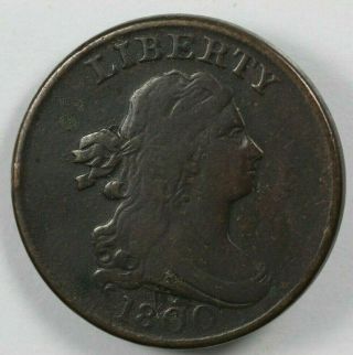 1800 Draped Bust Early Us Copper Half Cent 1/2c