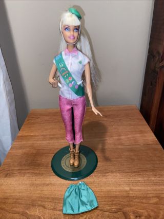 Mattel Barbie Loves Girl Scouts Blonde Doll Cookie Sales Outfit