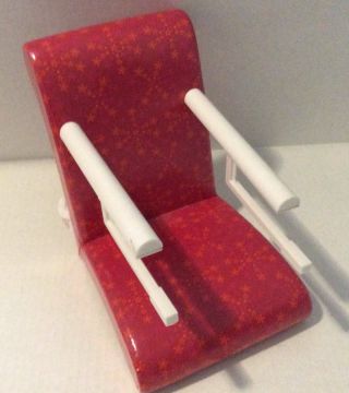 American Girl Treat Seat Retired Red Star Pattern High Chair Booster Euc