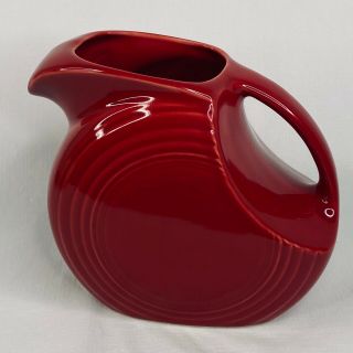 Homer Laughlin Contemporary Fiesta Ware Large Water Pitcher Scarlet