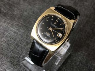 Omega Constellation Automatic Black Chronometer Officially Certified,  Gold Case