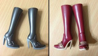 Barbie My Scene Doll Shoes Fashion Buckle High Heel Point Toe Boots - Choose