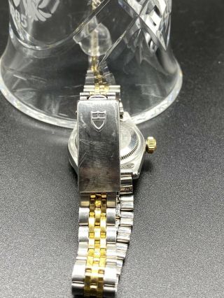Vintage Rolex Tudor Prince Oysterdate 2 - tone Automatic Ladys Watch 4