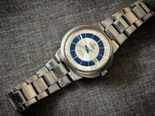 Vintage Omega Dyanamic De Ville Blue Automatic Gents Watch Rare,  Perfect,  Swiss