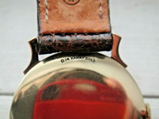 Vintage Men ' s Solid 14K Gold Longines Wristwatch Pristine w/ Box 4