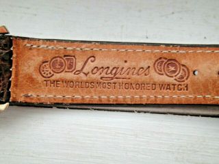 Vintage Men ' s Solid 14K Gold Longines Wristwatch Pristine w/ Box 6