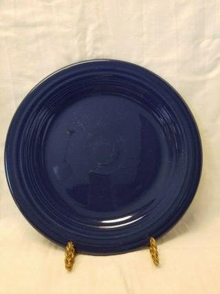 Vintage Fiesta Fiestaware 10 1/2 " Dinner Plates Cobalt Blue 1936 - 1951