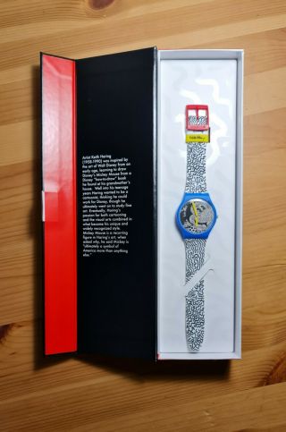 Swatch Keith Haring Eclectic Mickey Limited Edition Suoz336