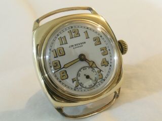 Vintage Swiss J.  W.  Benson 9ct Solid Gold Cyma 15 Jewels Hand Winding Wrist Watch 3