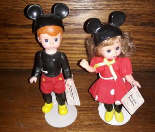 Disney 2004 Mcdonalds Madame Alexander Mickey And Minnie Mouse Dolls