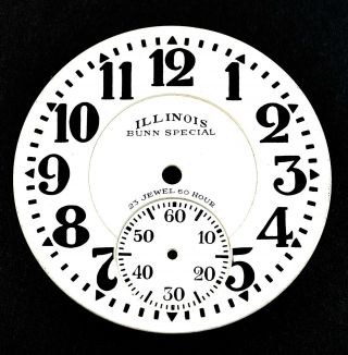 100 Perfect Illinois " Bunn Special 23 Jewel 60 Hour " 16s Ds Arrow - Out Dial