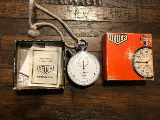 Vintage Rare Heuer Microsplit Stopwatch