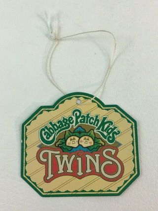 Cabbage Patch Kids Replacement Twins Hang Tag Cardboard Coleco 1984