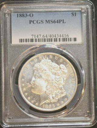 1883 - O Pcgs Ms64 Pl Morgan Silver Dollar - 26086