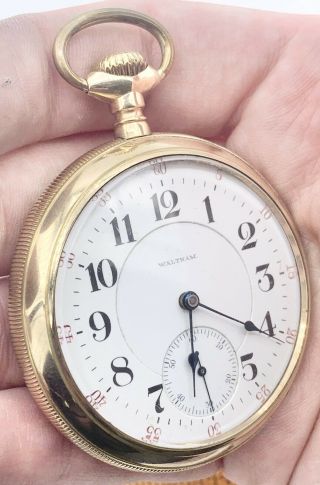1901 18s 17j Waltham Appleton Tracy & Co.  Gold Filled Pocket Watch 3