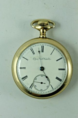 Elgin G.  M.  Wheeler 1888 Pocket Watch,  Grade 44,  20 Year Case,  Parts