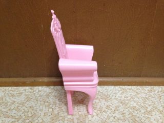 Barbie Doll House Swan Lake Castle Princess Prince Pink Throne Chair Furniture 3