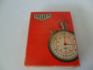 Vintage Heuer Fisher Scientific Company Stopwatch No.  14 - 646 W/box