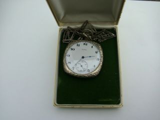 Pocket Watch: Elgin (1922) Size 12 - S,  17 - Jewel Running,  Watch Box