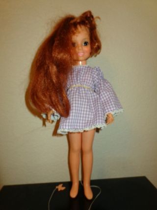 1972 Crissy Look Around Doll 18 " Ideal Toy Corp Sleep Eyes Pull String Tilt Hips