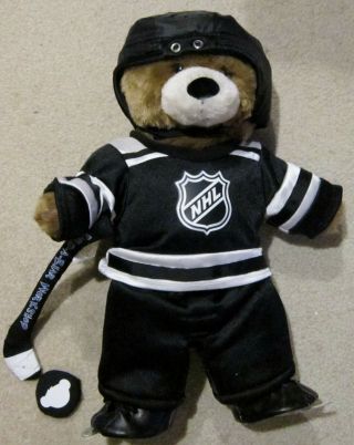 Nhl Build A Bear Bearemy W/ Hockey Uniform,  Helmet,  Skates,  Stick,  Puck