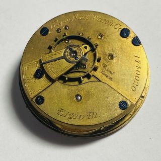 1885 18s Elgin 7 Jewel Grade 96 Hunters Pocket Watch Movement (b9)