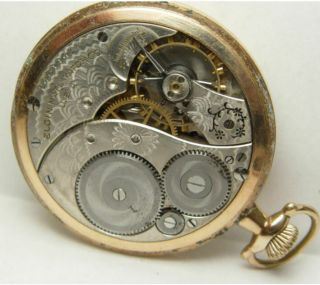 1921 Elgin Open Face 12s 7 Jewel Grade 303 Pocket Watch 3