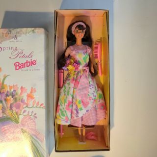 Avon Spring Petals Barbie Doll 1996 Brunette Second In A Series