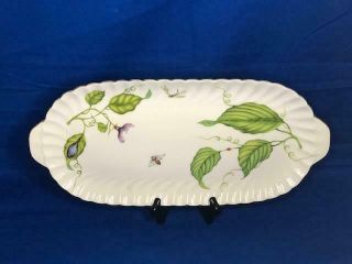 I.  Godinger & Co Primavera Garden China Porcelain Platter 15 1/2 " Long Stunning