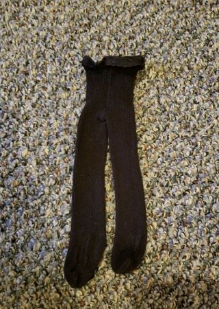 American Girl Black Ribbed Tights Stockings Pleasant Company 1993