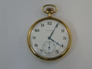 Vintage Waltham Pocket Watch Grade 220 15 Jewels 12 Size 45mm 1925