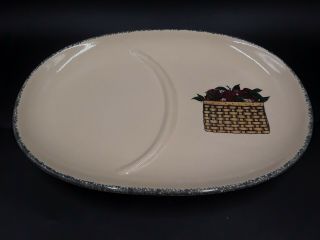 Set Of 2 Home & Garden Party Apple Snack Tray 2005