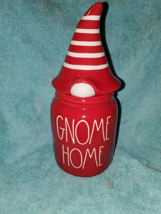 Rae Dunn Red Gnome Home Baby Canister Christmas