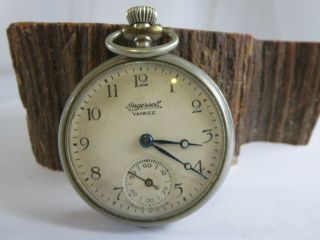Vintage Ingersoll Yankee Pocket Watch Made In U.  S.  A.  Rp16