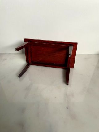 Dollhouse Miniature 1:12 scale cherry wood coffee table 2
