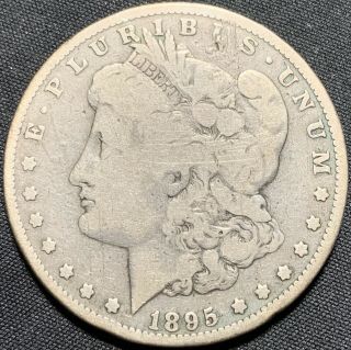 1895 - O $1 Morgan Silver Dollar Vg (light Obverse Damage) - Key Date