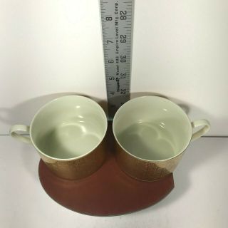 MIKASA Coffee Mug gotham Gold Plate L5616 Japan Fine China Tea Cup Set of 2 C6 2