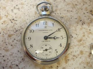 Ingersoll Triumph Pocket Watch.  Made In Great Britain.  Dated To 1961