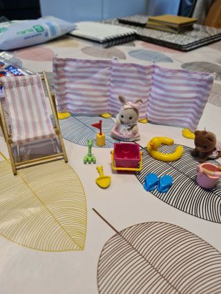 Sylvanian Families Day At The Seaside With 2 Babies