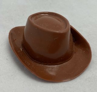 1/12 Dollhouse Miniature 1970 Topper Toys Dawn 6 - In Doll Gary’s Brown Cowboy Hat