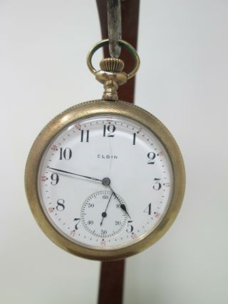 Antique 1905 Elgin Pocket Watch Grade 322 Model 3 1 Of 1000 12s Case 7 Jewel Ser