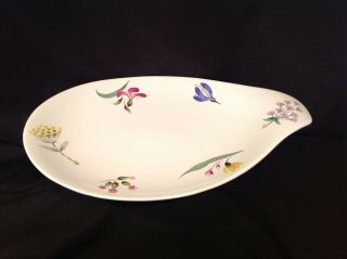 Mid Century Hallcraft Eva Zeisel Bouquet 17 - 1/4 " Large Oval Serving Platter