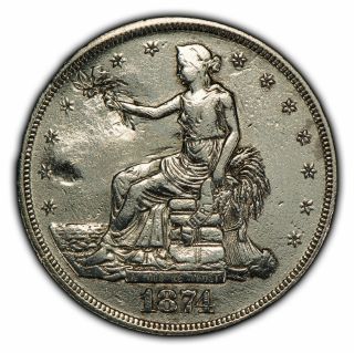 1874 $1 Silver Trade Dollar - Better Date - Sku - Y2108