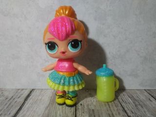 Lol L.  O.  L.  Surprise Doll,  Glam Glitter Bling Neon Q.  T.  Qt Cutie,  Cup/bottle