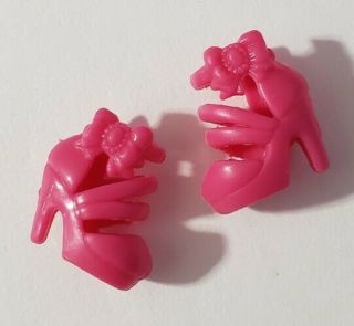 Barbie Doll Shoes A Fairy Secret 6 " Mini Doll Pink Strappy Sandals Heels Only