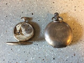 Antique Elgin Pocket Watch Coin Silver Hunting Case Fahys Monarch L@@k