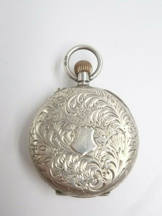 Antique Pretty Ladies Silver Pocket / Fob Watch - Date Letter 1908/09