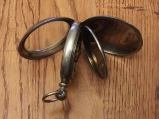 Antique Elgin Pocket Watch Key Wind Large Elgin National Small Second Hand VTG 2