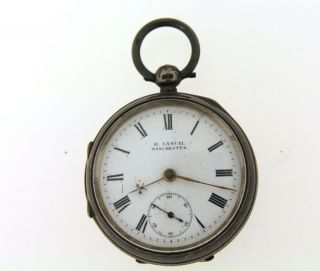 Antique Silver H Samuel Manchester Kallmarked Chester 1904 Pocket Watch Key