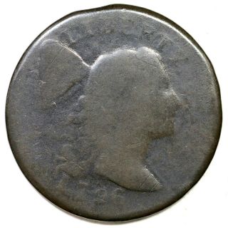 1796 S - 83 R - 4 Liberty Cap Large Cent Coin 1c
